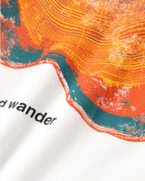 White 'Wandering Printed' Tee