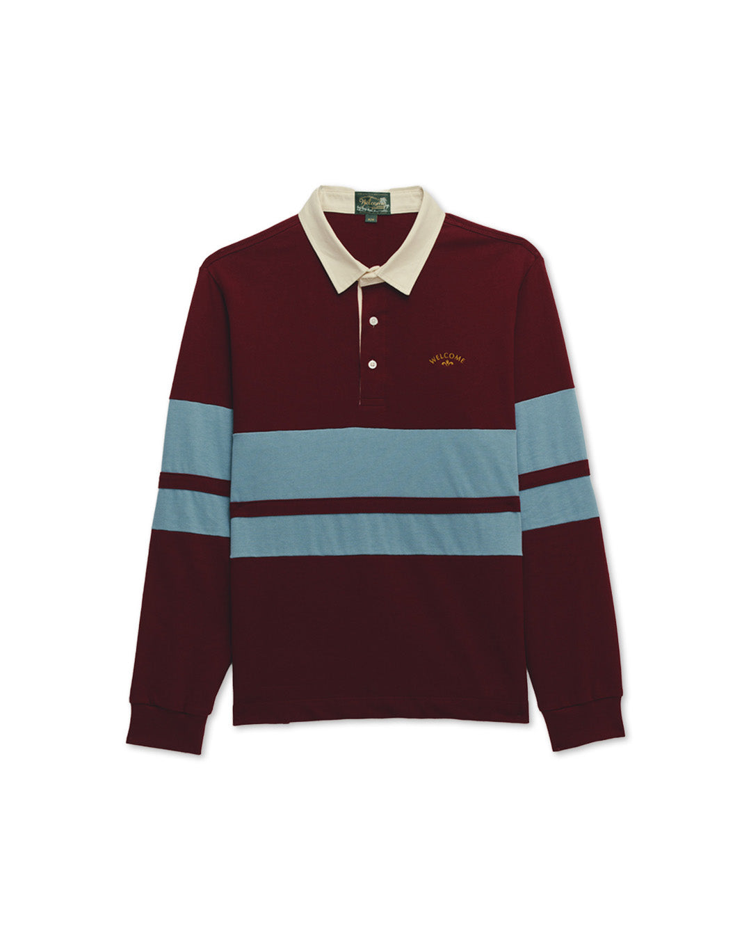 Wine & Blue Rugby Polo