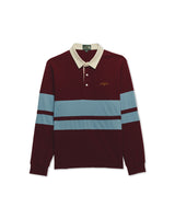 Wine & Blue Rugby Polo