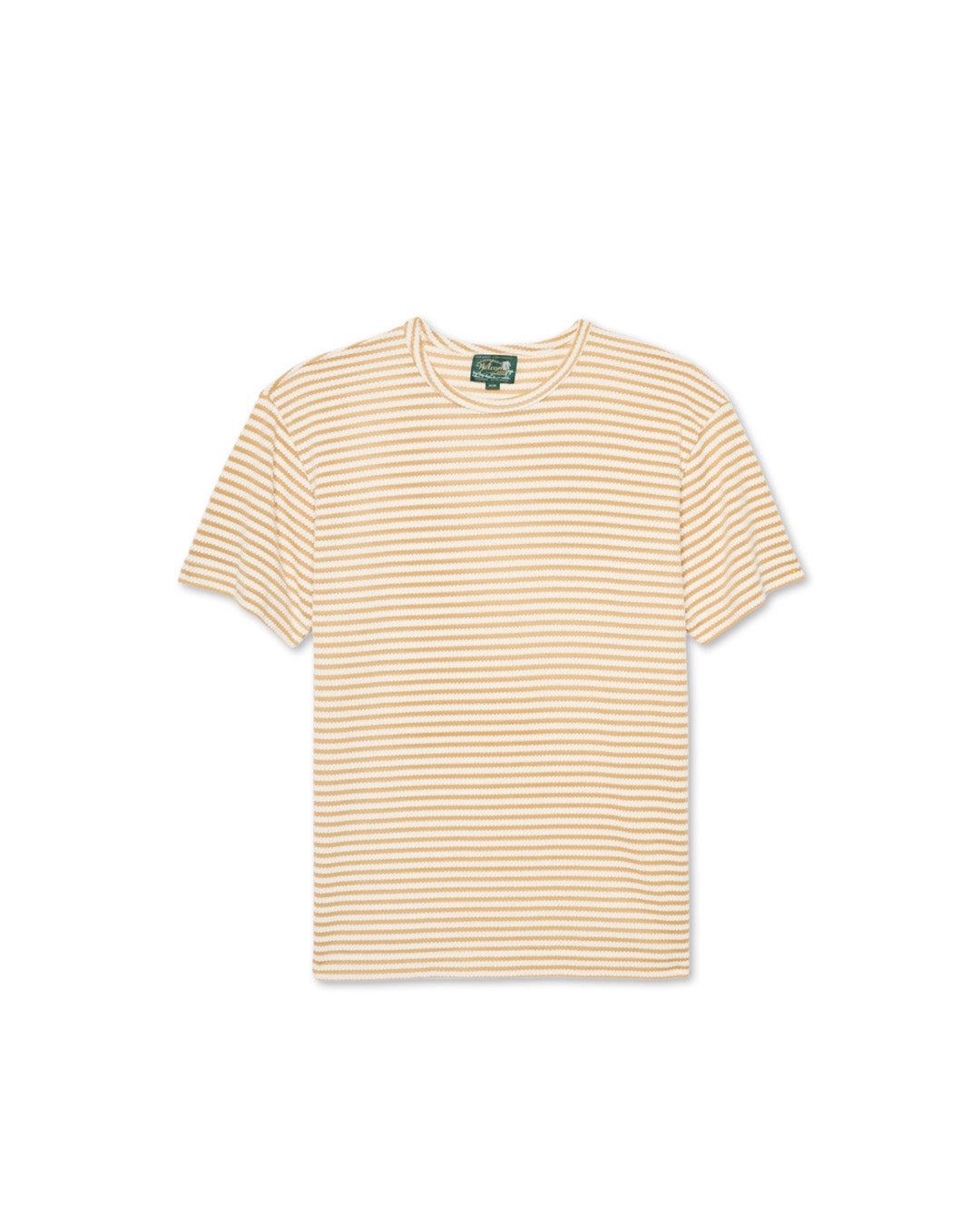 Yellow & White Striped Knit Tee