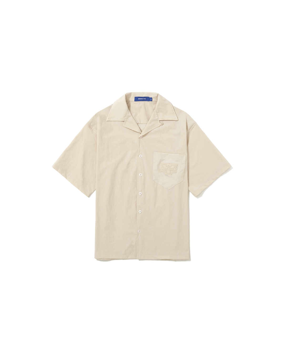 Beige Embroidered Ripstop Shirt – WORKING TITLE