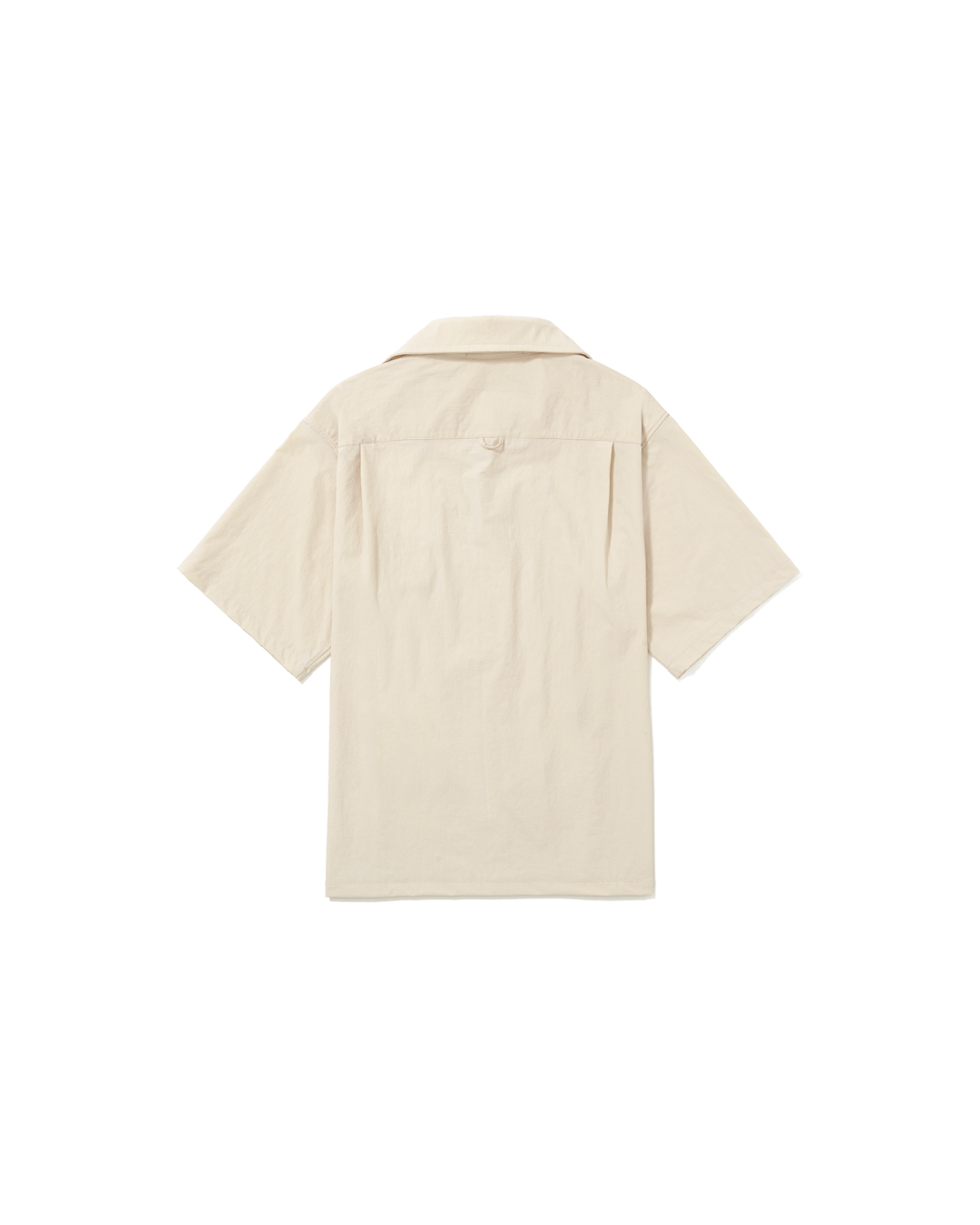 Beige Embroidered Ripstop Shirt