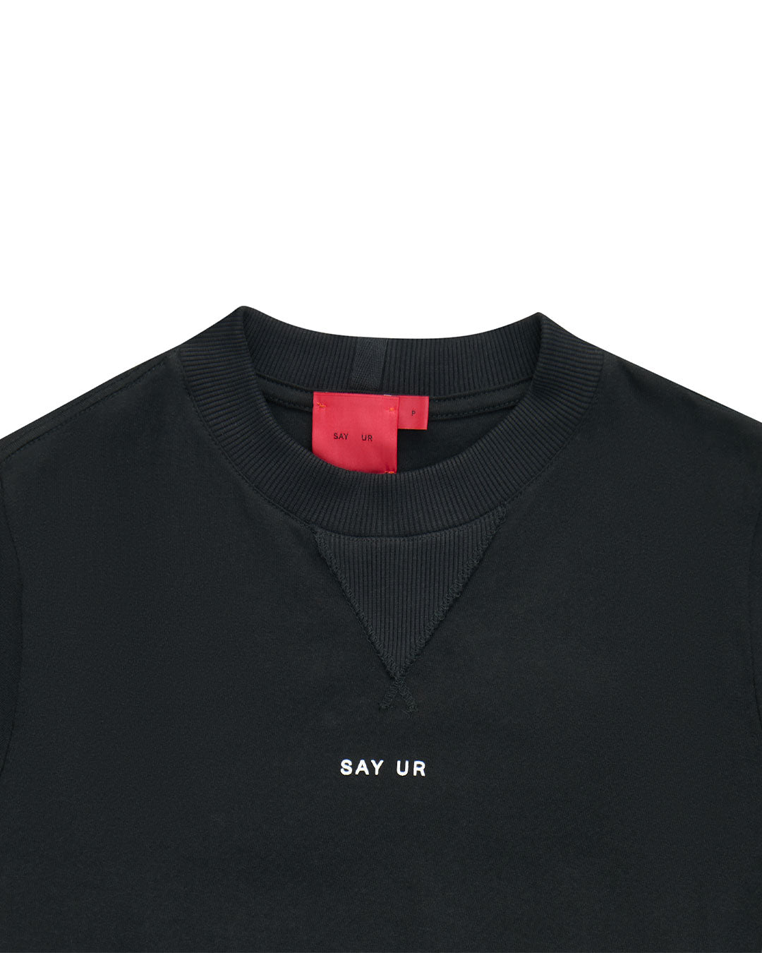 Black 'Say Ur' Tee