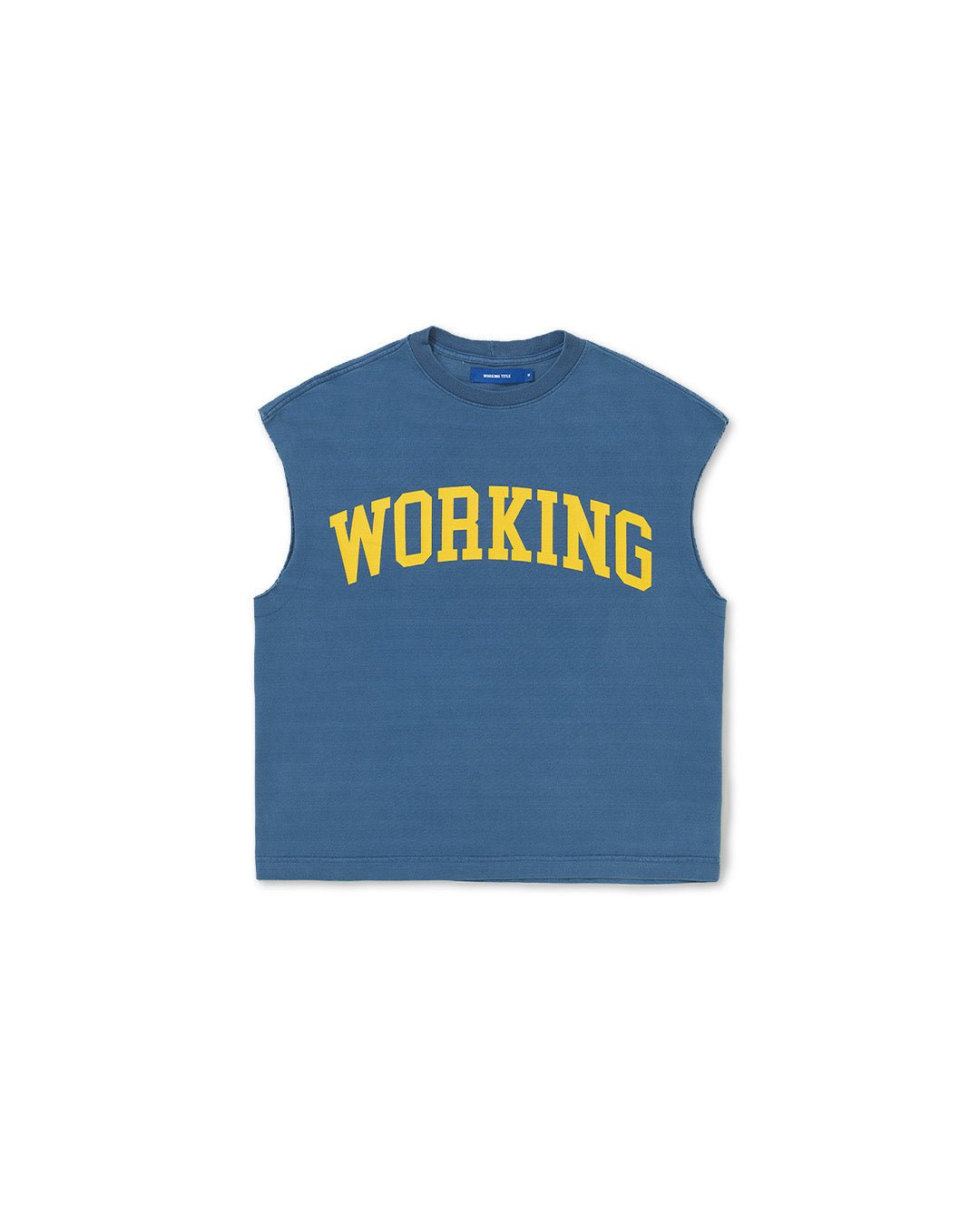 Blue 'College' Tank Top