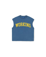 Blue 'College' Tank Top
