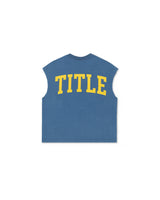 Blue 'College' Tank Top