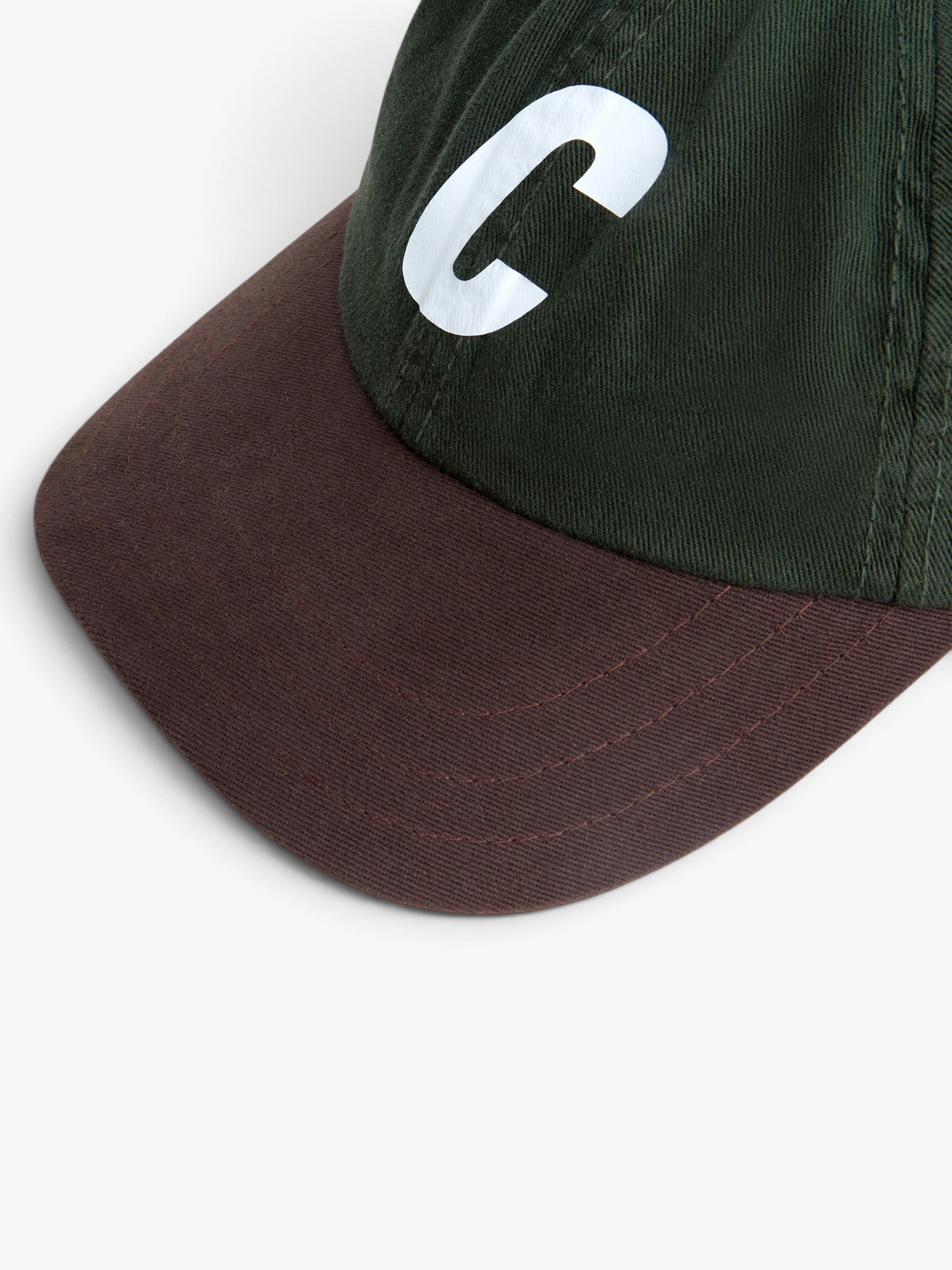Green/Brown 'Classic Sport C Logo' Cap