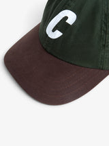 Green/Brown 'Classic Sport C Logo' Cap