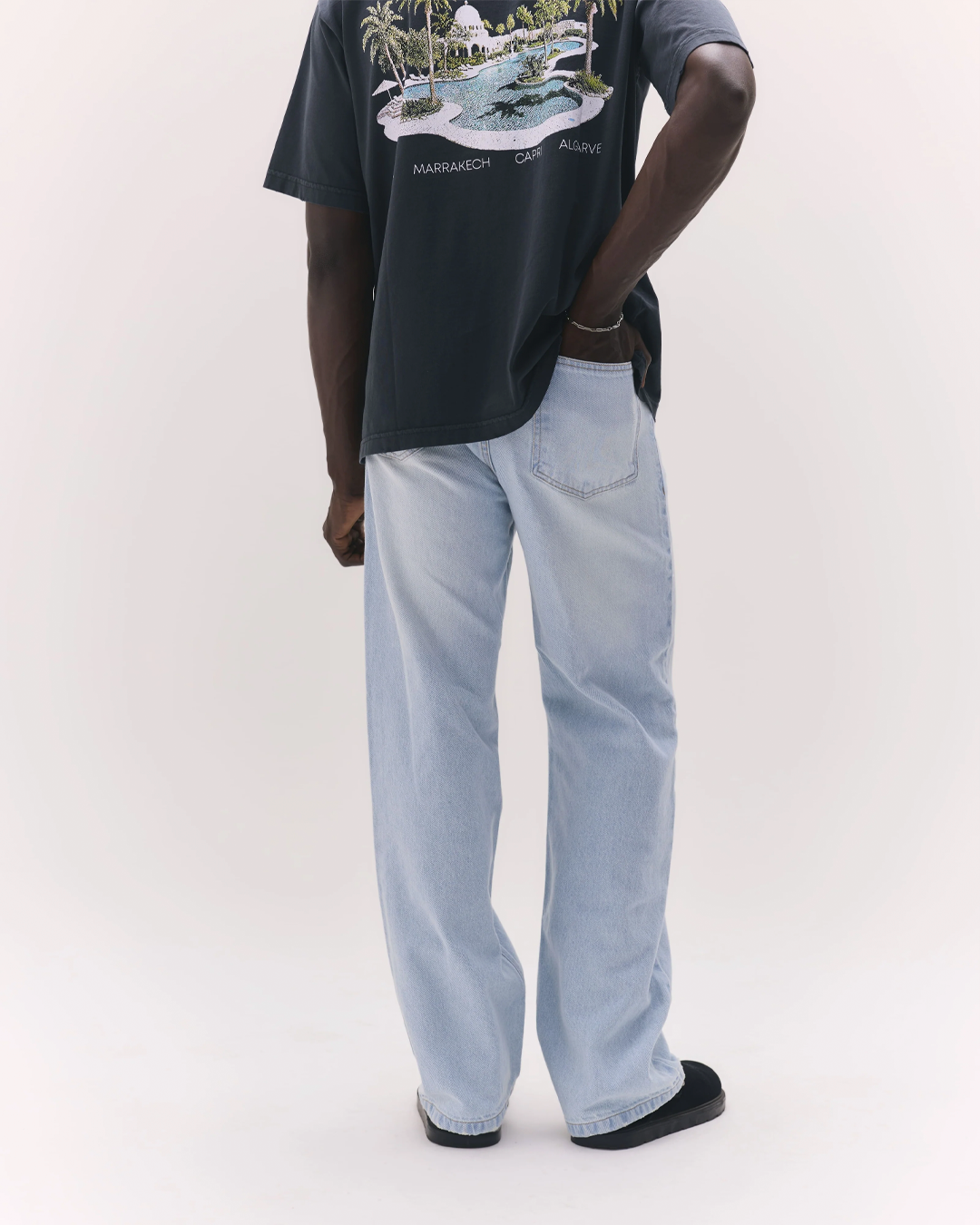 Blue Light Denim Pants