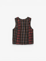 Red 'Plaid Mix' Tank Top