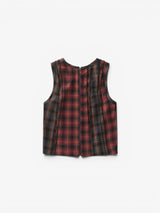 Red 'Plaid Mix' Tank Top