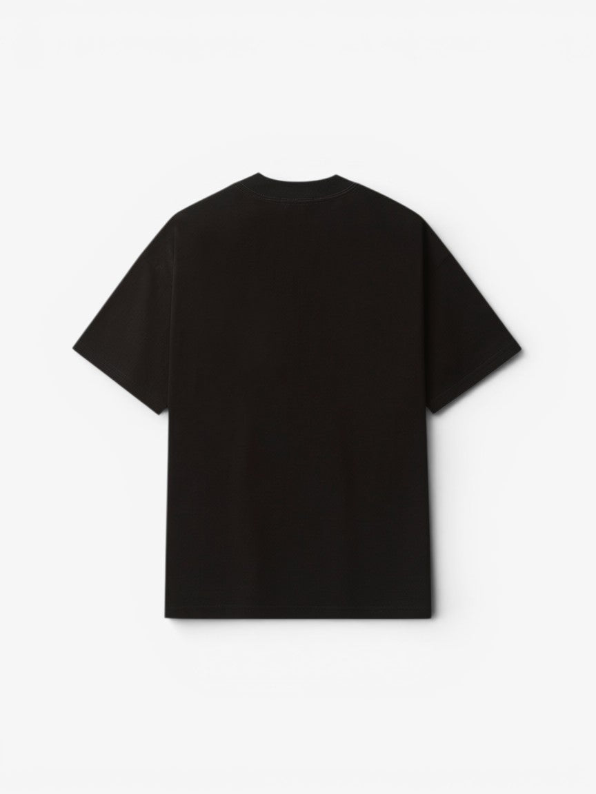 Black 'Confluence' Boxy Tee