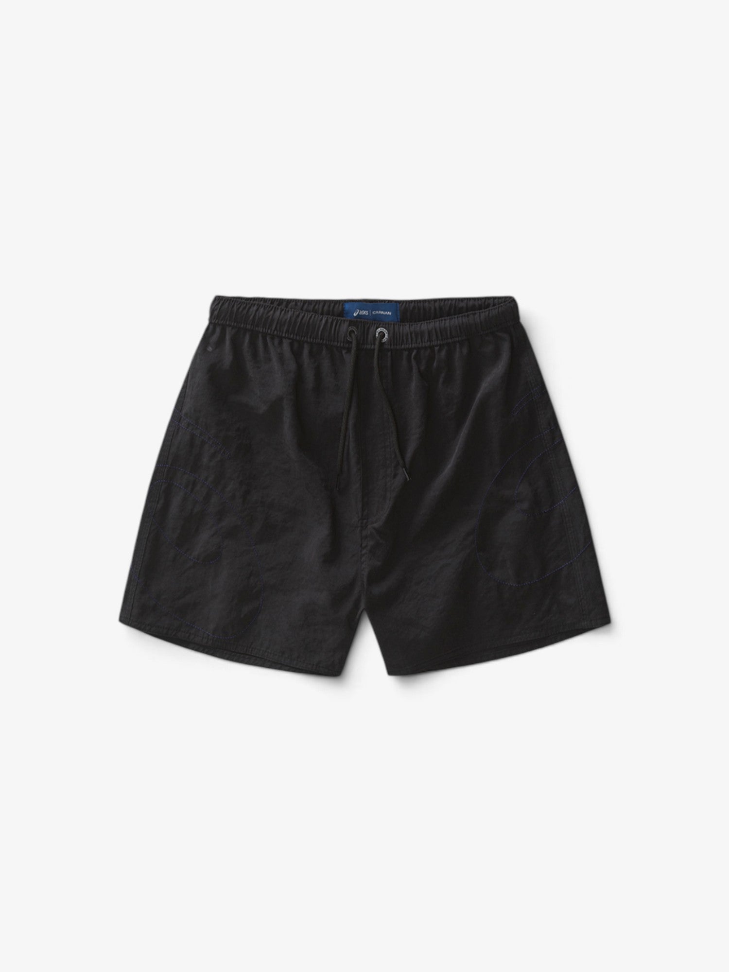 Black 'Spiral' Cut Shorts X ASICS