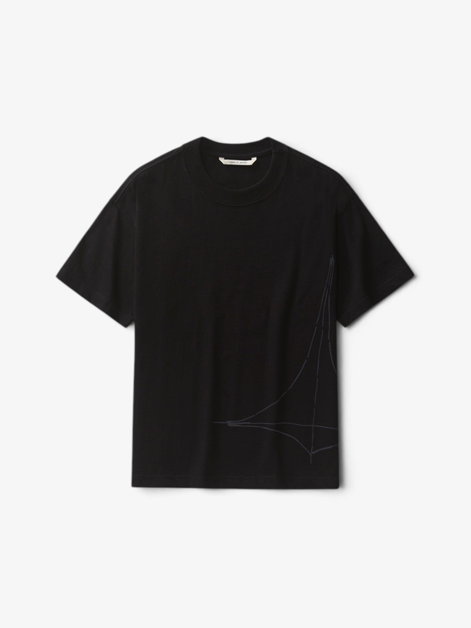 Black 'Column' Tee X NIEMEYER