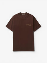 Brown 'Lace Stamp' Heavy Tee