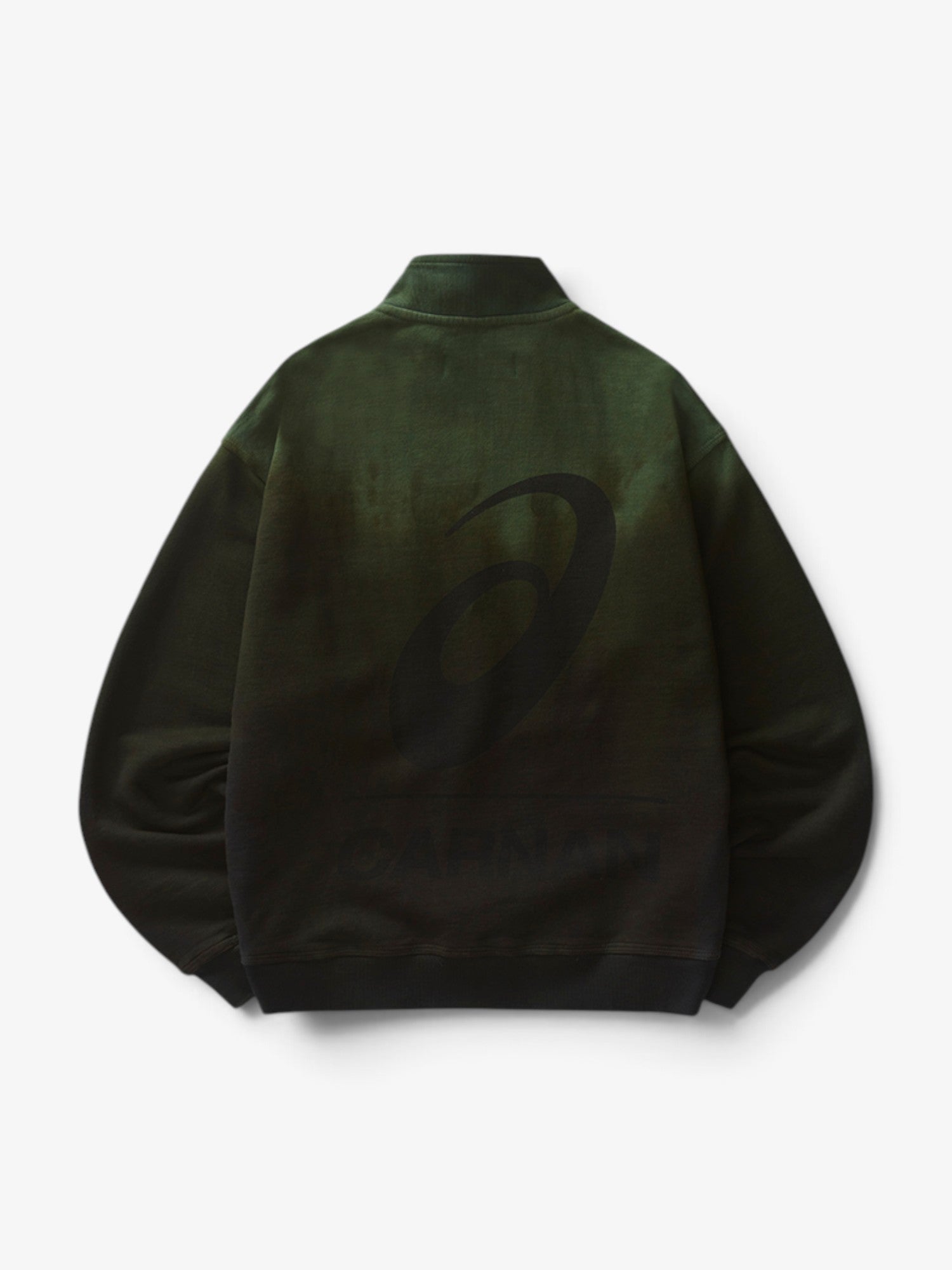 Green Tie Dye Half Zip Sweatshirt X ASICS