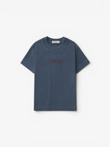 Blue Faded 'Cursive' Baby Tee