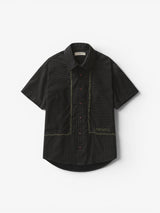 Black & Green 'Flip Cut' Shirt