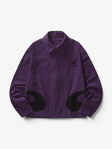 Purple 'Spiral' Cuts Jacket X ASICS