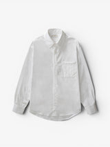 White Pleated Pocket Shirt