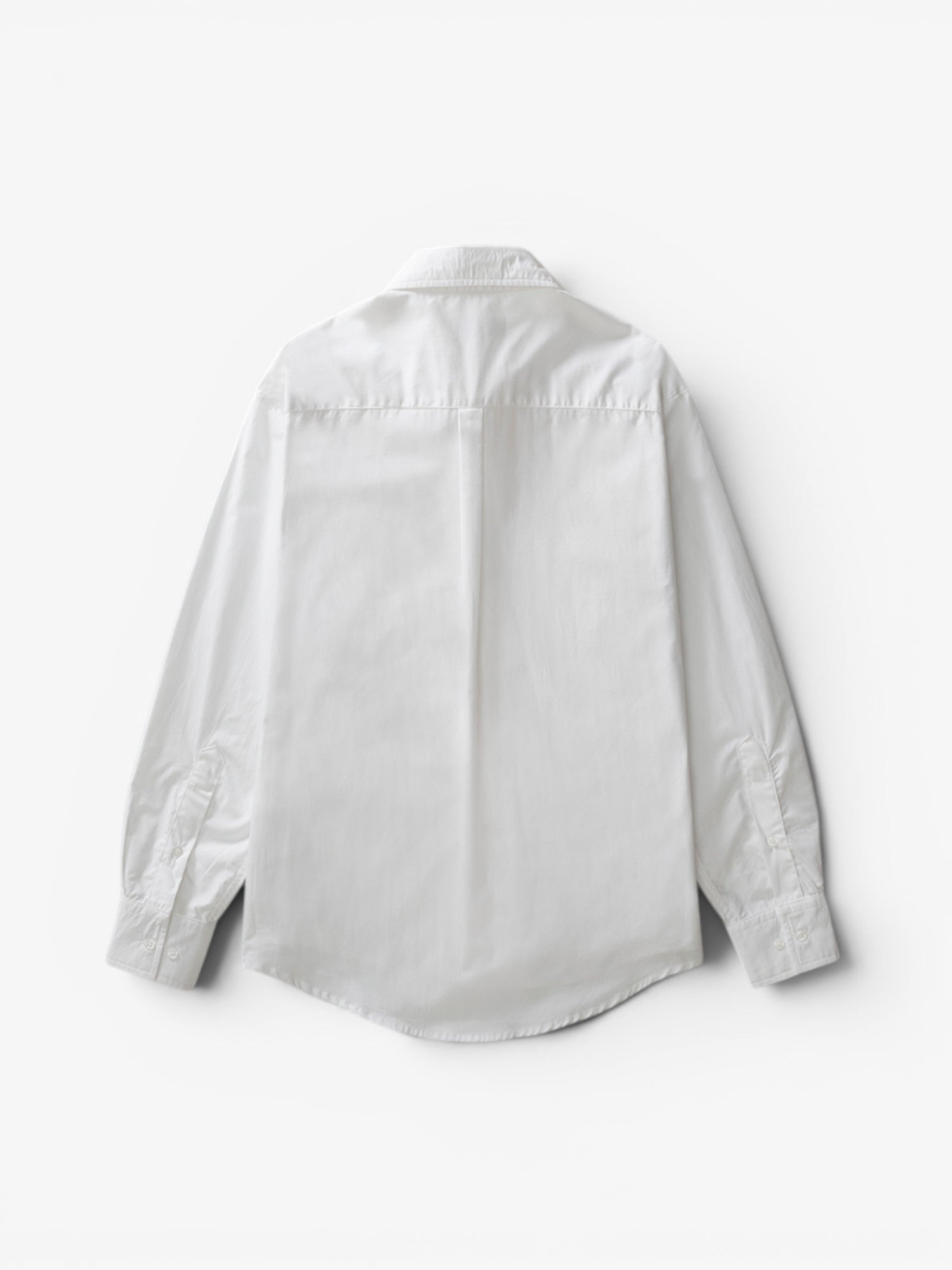 White Pleated Pocket Shirt
