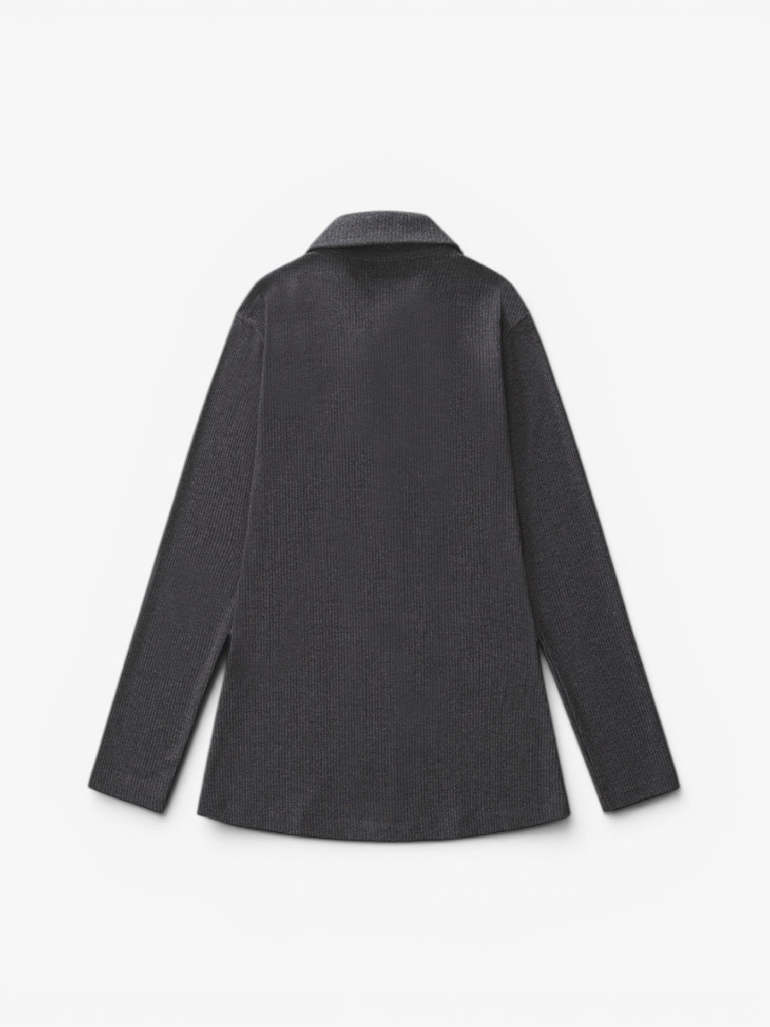 Grey Buttoned Polo Shirt