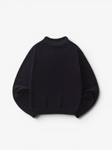 Navy 'Raw Edge' Knit