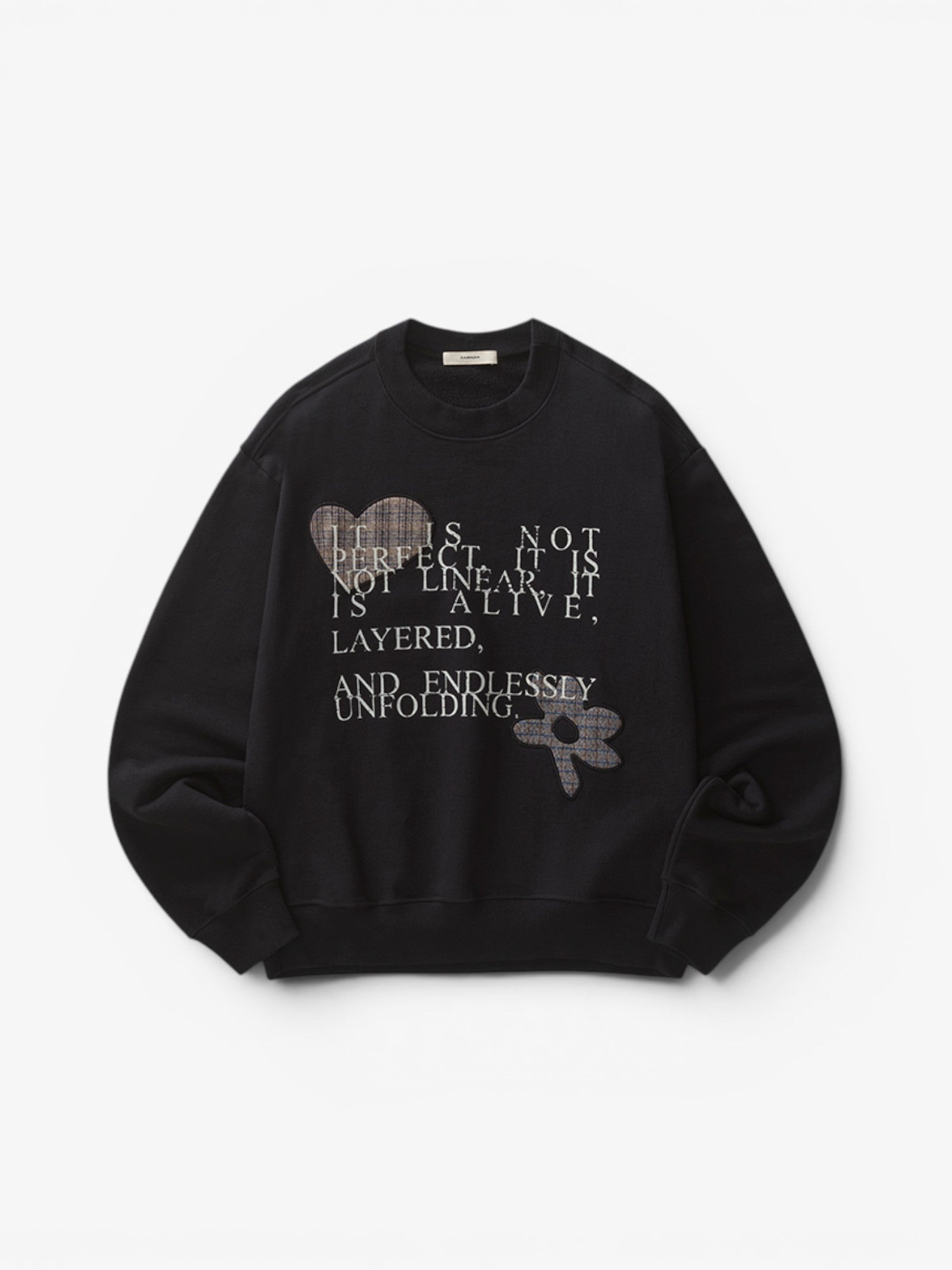 Black Faded Crewneck