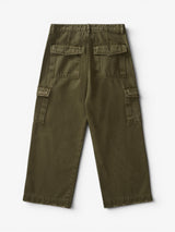 Green Faded 'Trashed' Cargo Pants