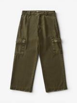 Green Faded 'Trashed' Cargo Pants