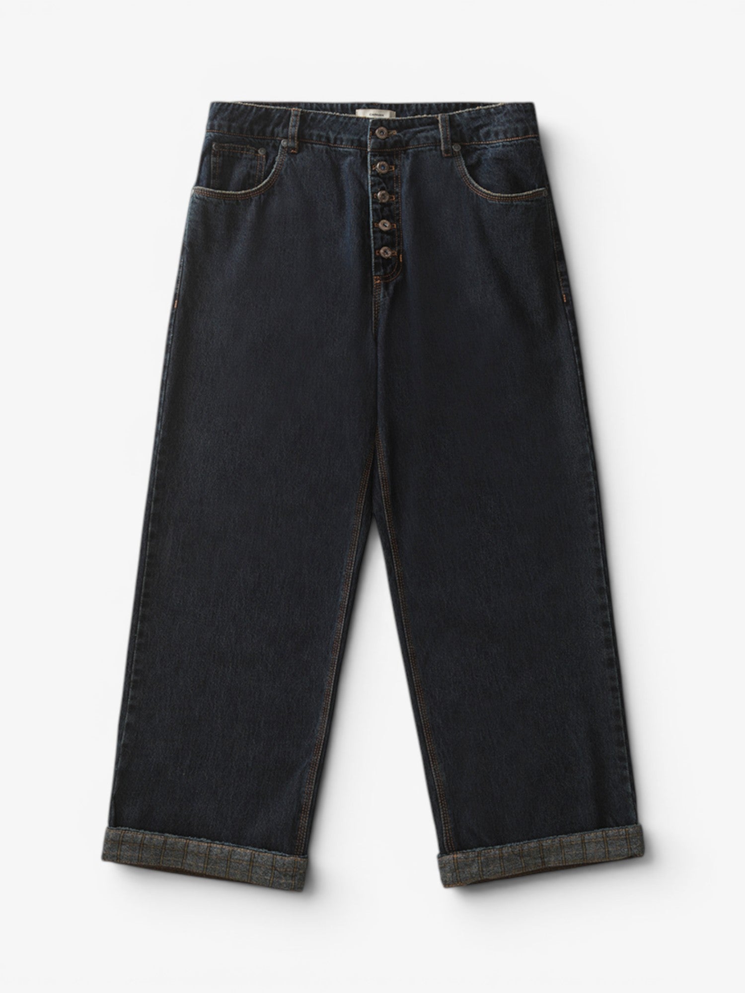 Blue 'Patchwork' Denim Pants