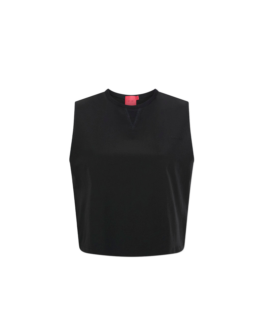 Black 'Say Ur' Dynamic Tank Top