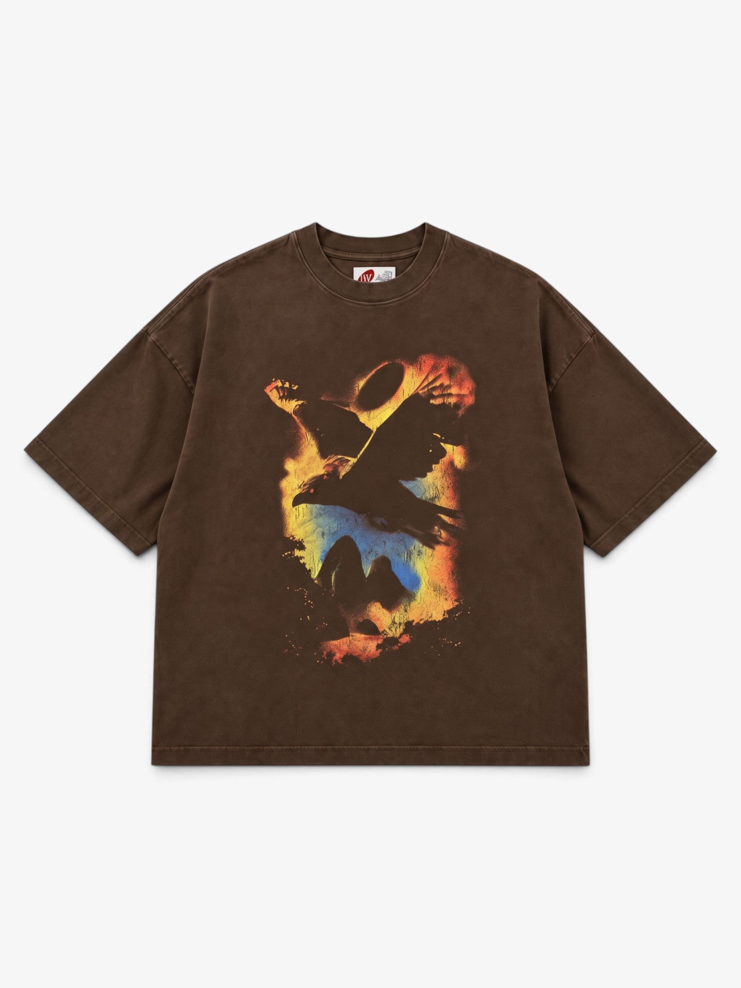 Brown 'Raven' Boxy Tee X WELCOME