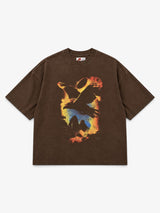 Brown 'Raven' Boxy Tee X WELCOME
