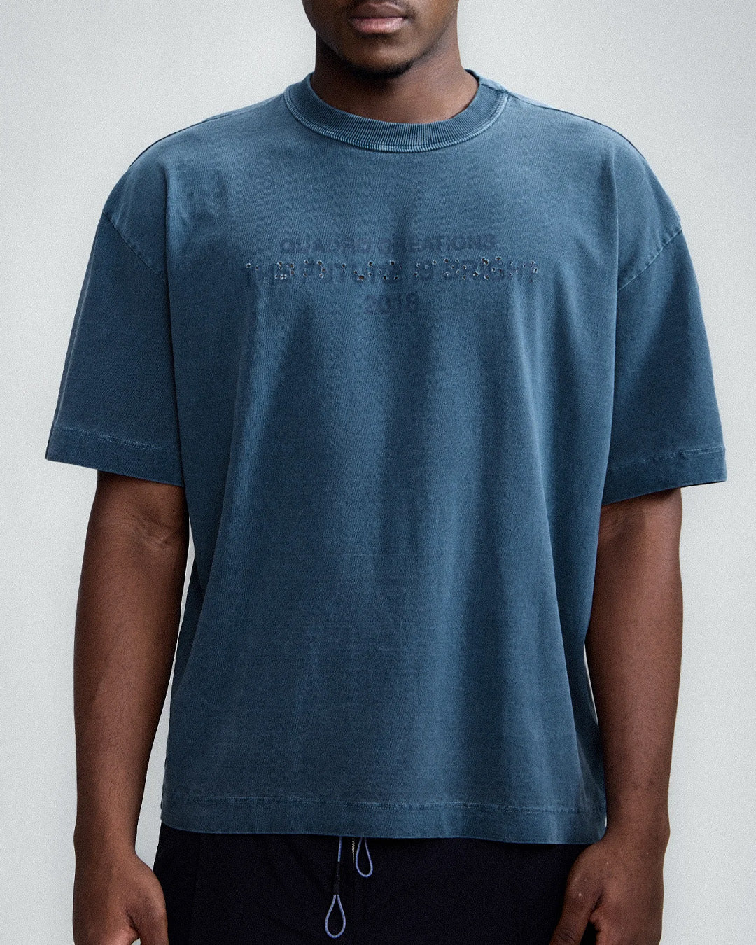 Blue Washed 'Future' Tee