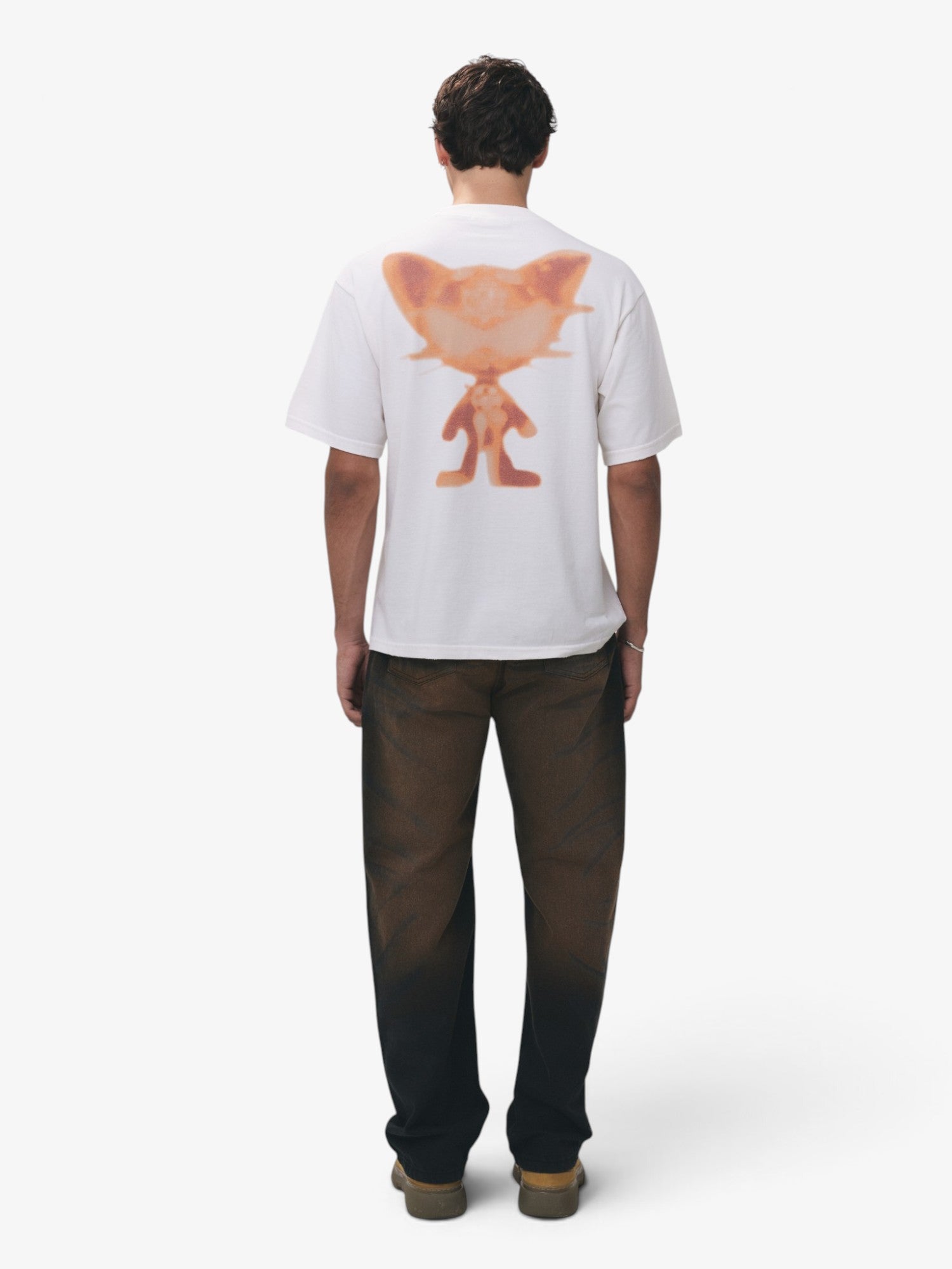 White 'Mr. Cat' Tee