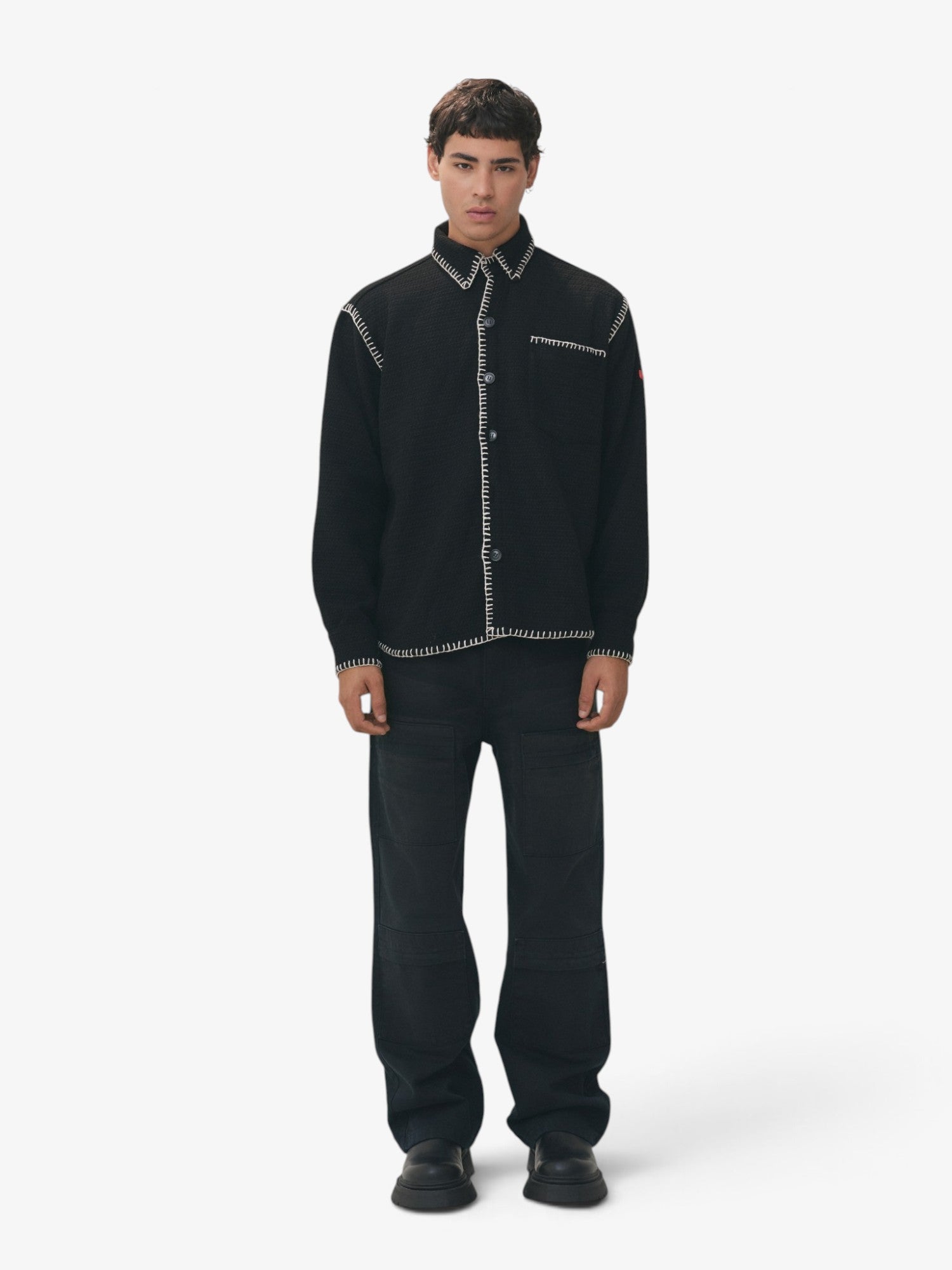 Black Tweed 'Paris' Shirt