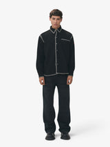 Black Tweed 'Paris' Shirt