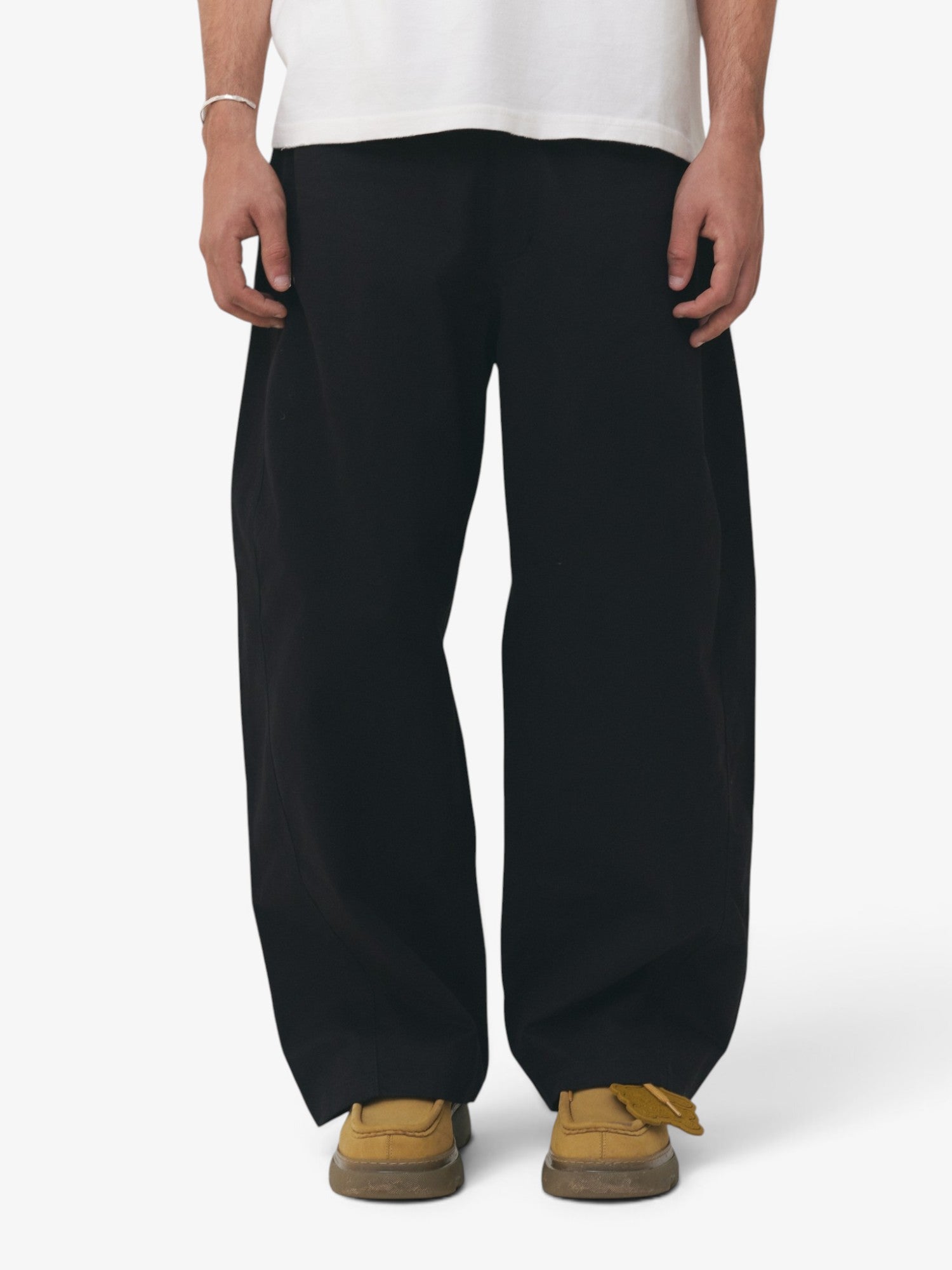 Black Barrel Pants