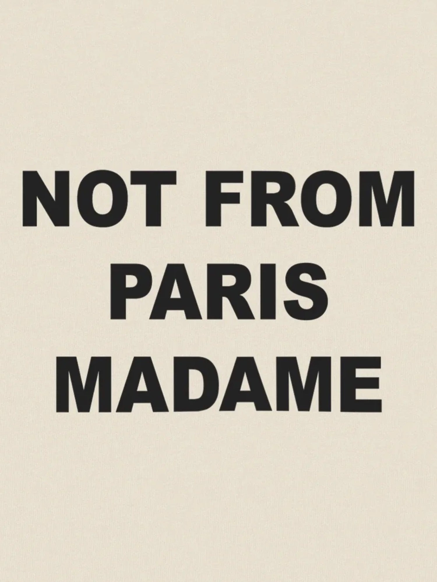 Beige 'Le T-Shirt Slogan' Tee