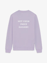 Purple 'Le Sweatshirt Slogan' Crewneck