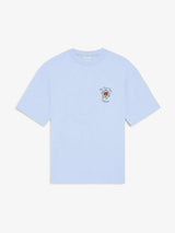 Blue 'T-Shirt Slogan Rose' Tee