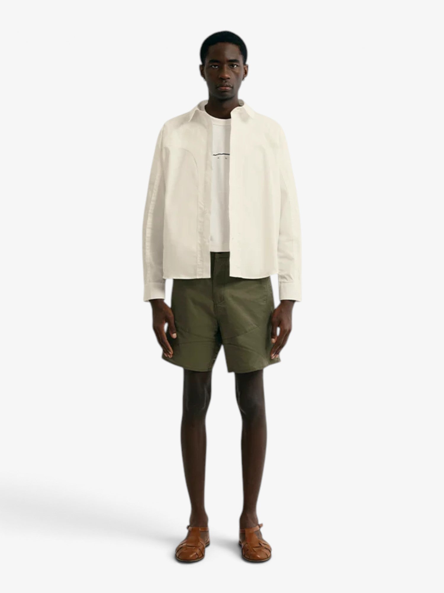 Green 'Column' Shorts X NIEMEYER