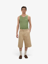 Beige 'Short Long Coton' Shorts