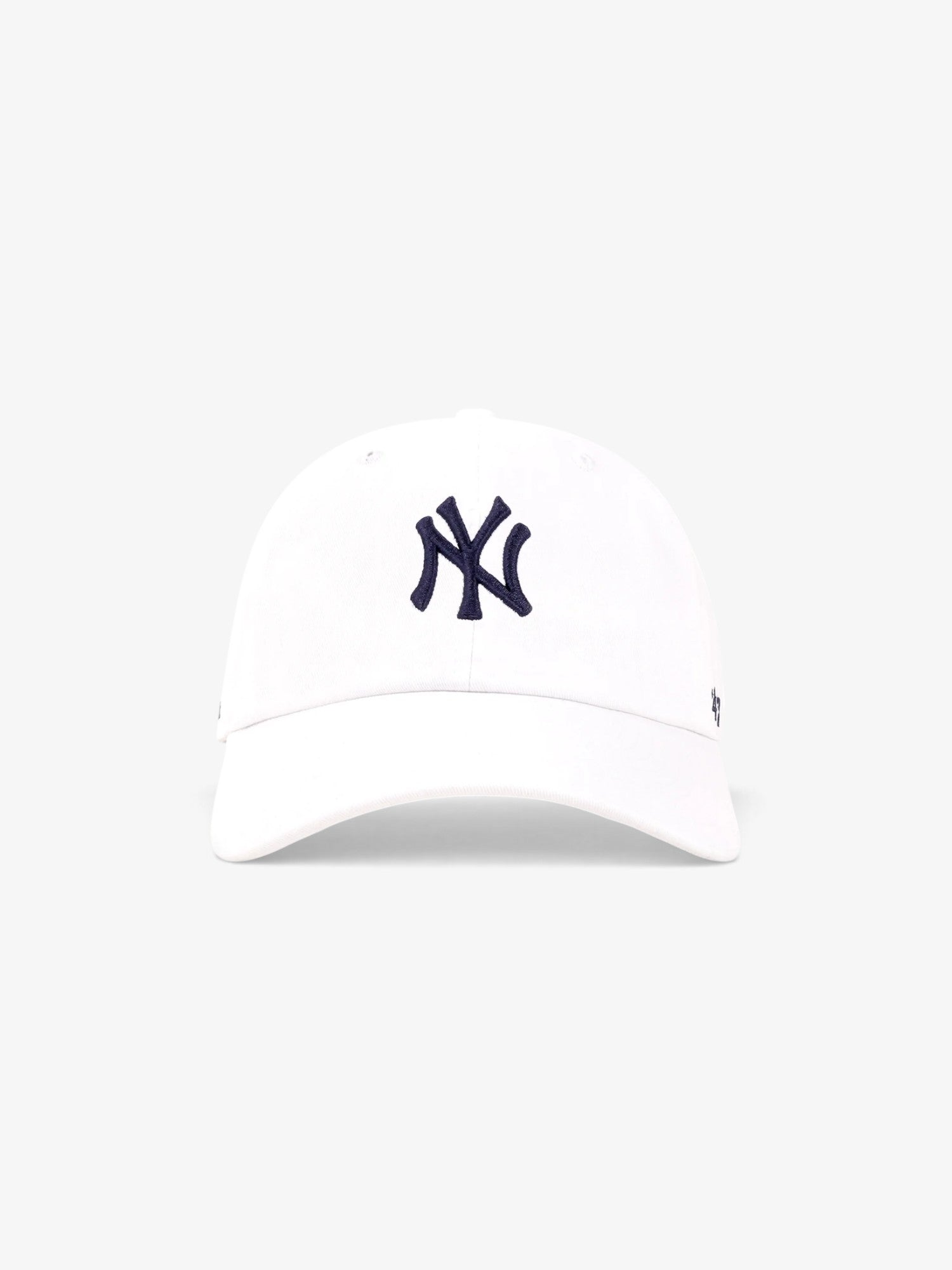 White 'Yankees Serif' Cap