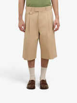 Beige 'Short Long Coton' Shorts