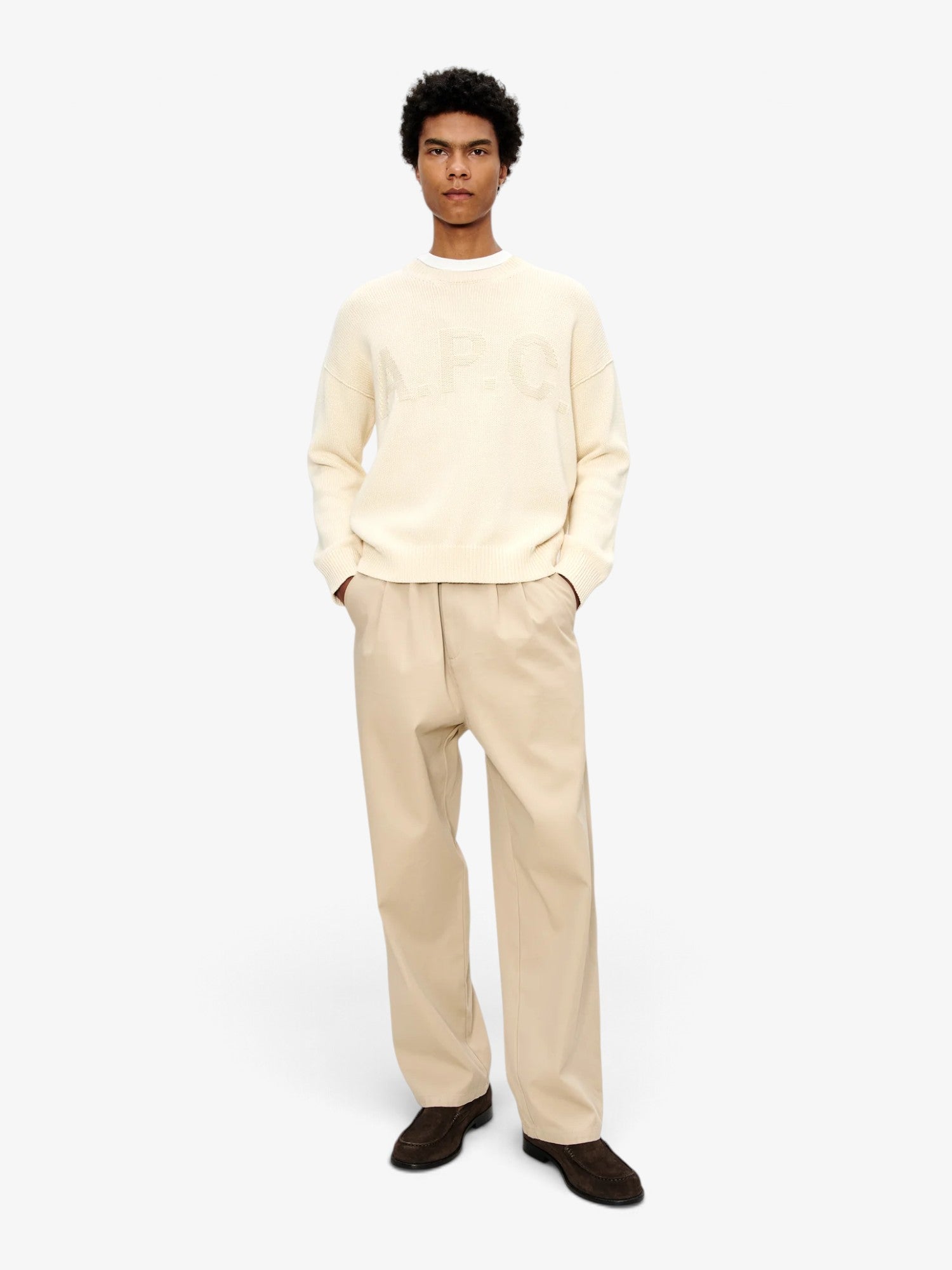 Ecru 'Leo' Sweater