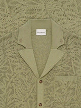 Green 'Chemise Maille Dentelle' Shirt
