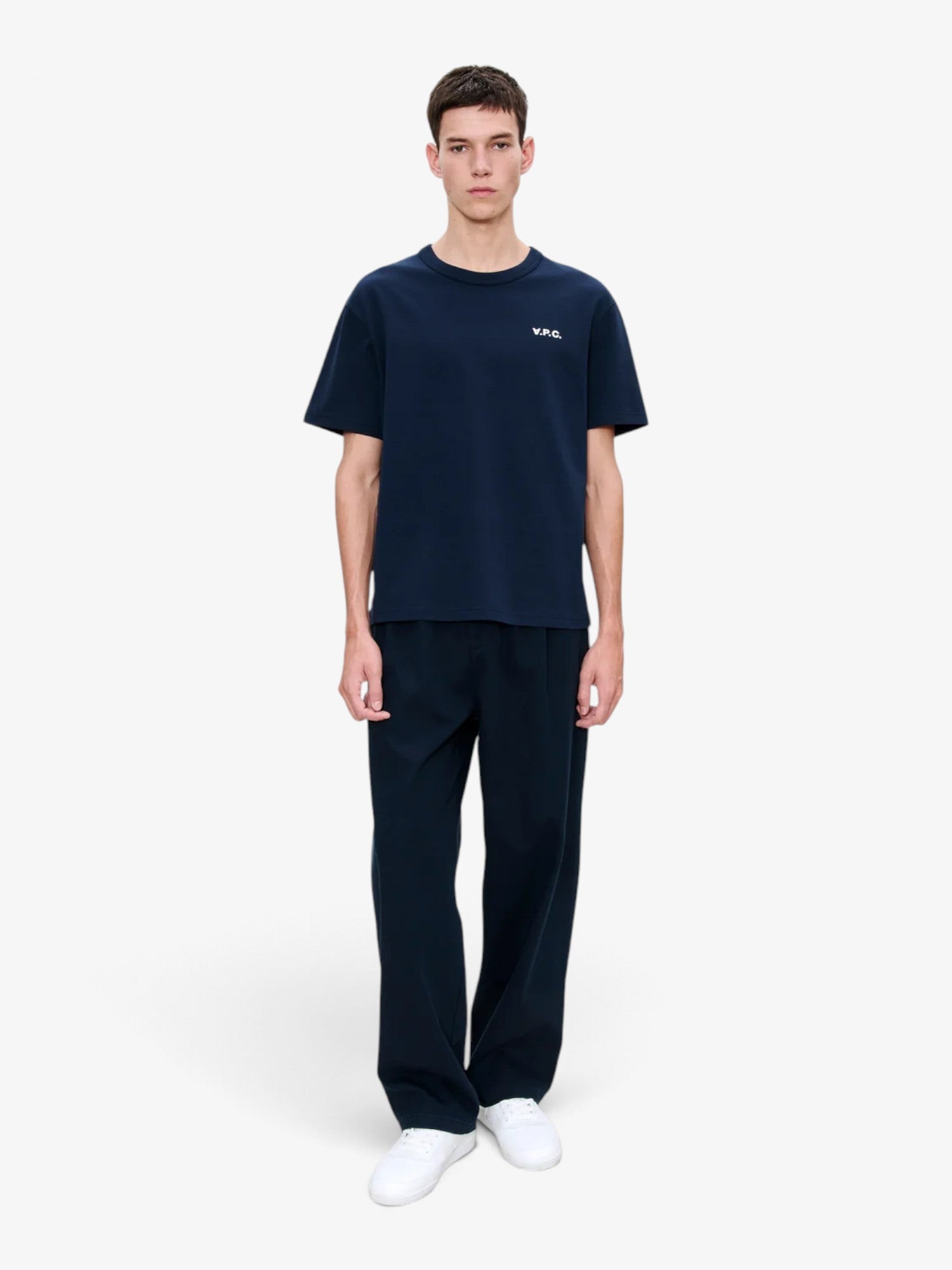 Dark Navy 'Petit V.P.C.' Boxy Tee