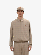 Beige 'Blouson Drôle à Carreaux' Jacket